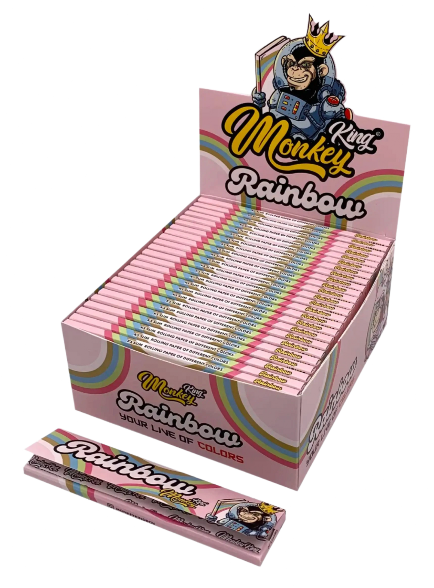 Monkey King Rainbow Smell Rolling Papers - Terp Temptation - ACESSOIRES - MONKEY KING