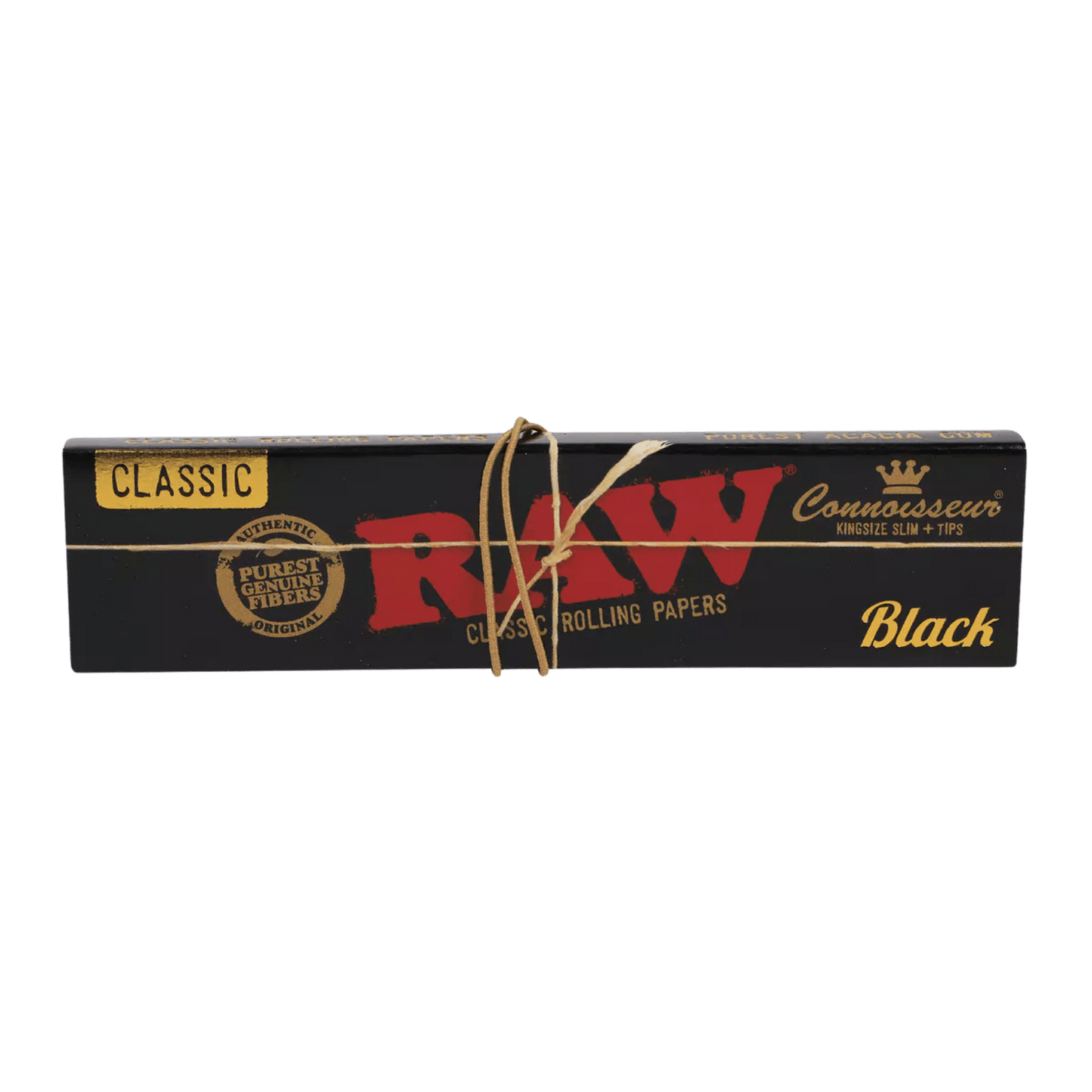 RAW Black Classic Connoisseur + Tips Rolling Papers - Terp Temptation - ACESSOIRES - RAW