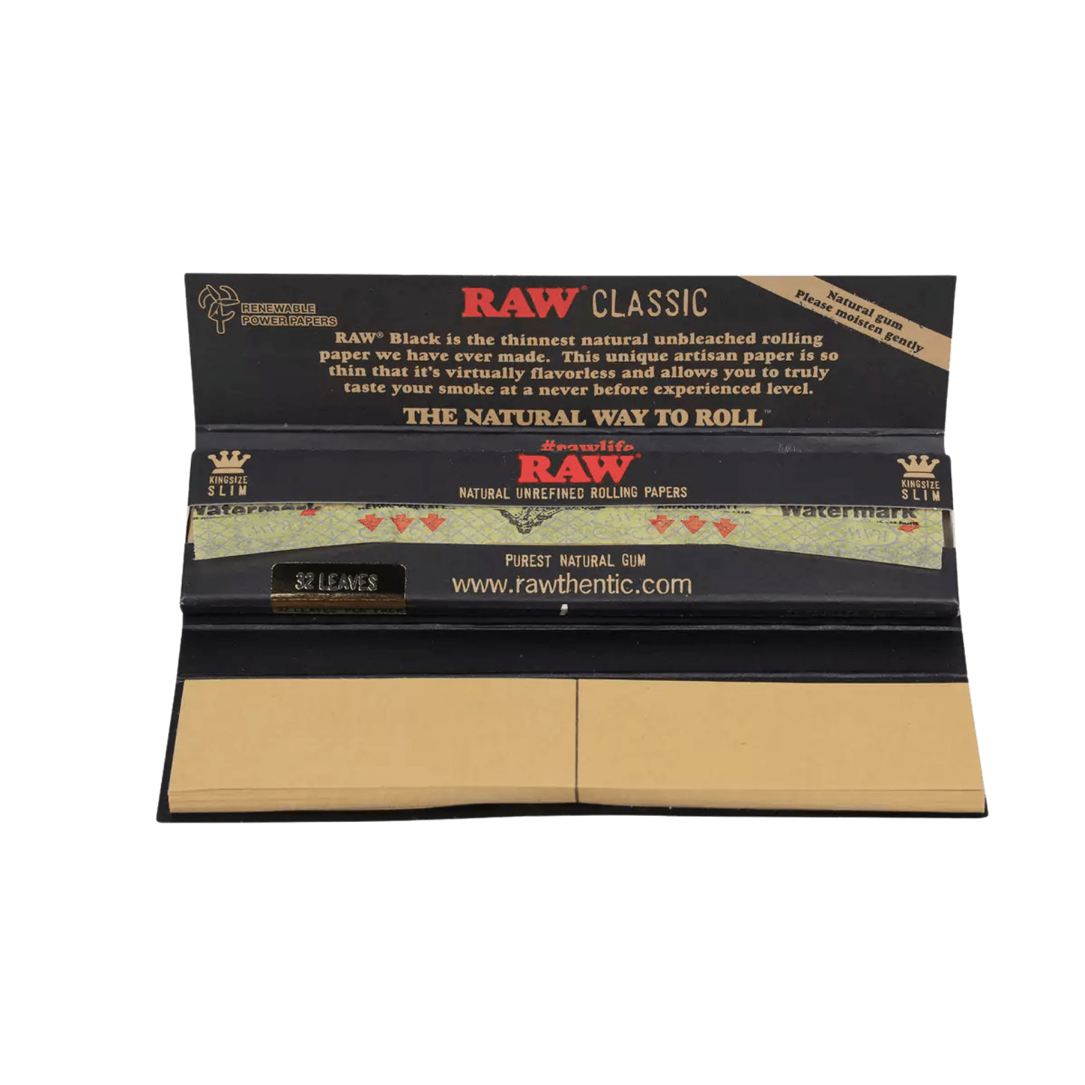 RAW Black Classic Connoisseur + Tips Rolling Papers - Terp Temptation - ACESSOIRES - RAW
