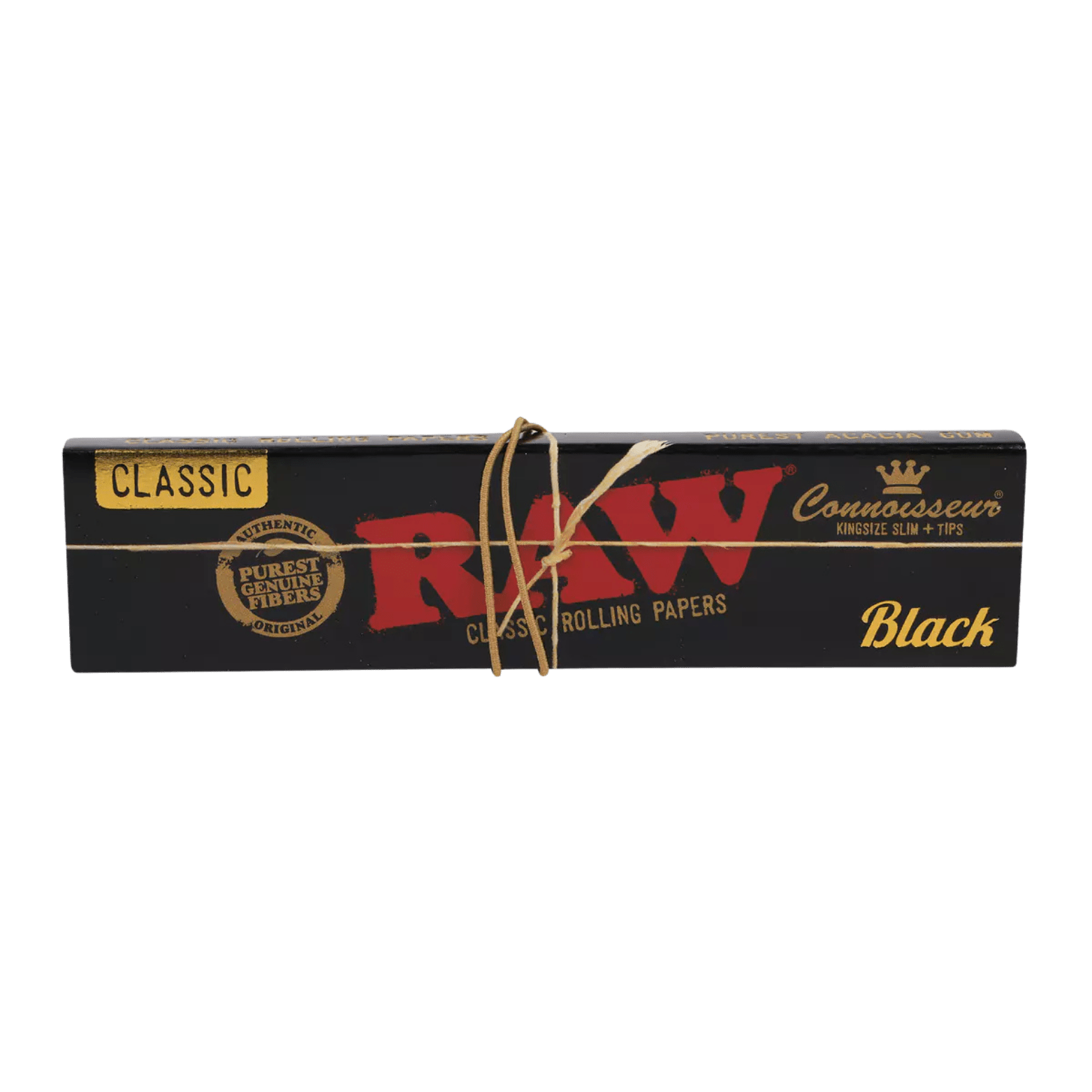 RAW Black Classic Connoisseur + Tips Rolling Papers - Terp Temptation - ACESSOIRES - RAW
